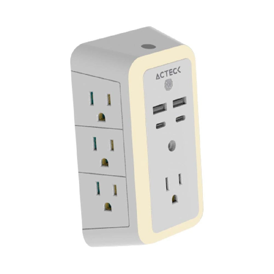 Cargador de Pared Acteck Energon Lumina CP515 11 en 1 - 7 Tomacorrientes, USB y Tipo C Imagen principal del producto