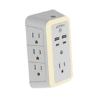Cargador de Pared Acteck Energon Lumina CP515 11 en 1 - 7 Tomacorrientes, USB y Tipo C
