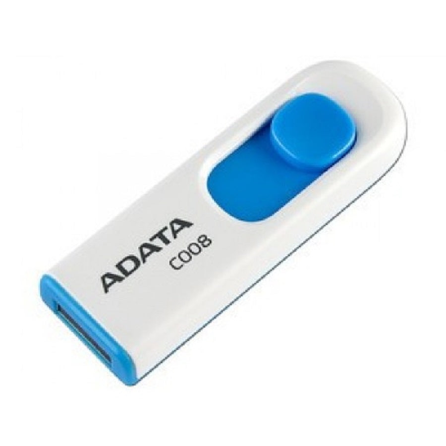 Memoria USB ADATA C008 16GB - Retráctil USB 2.0 Blanco/Azul Imagen secundaria del producto