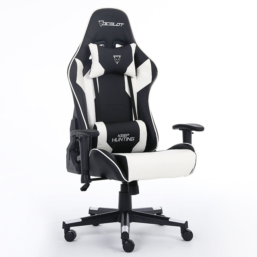 Silla Gamer Ocelot OSB-04 - Reclinable 90-155°, Soporta 150kg, Cojines Lumbar y Cervical