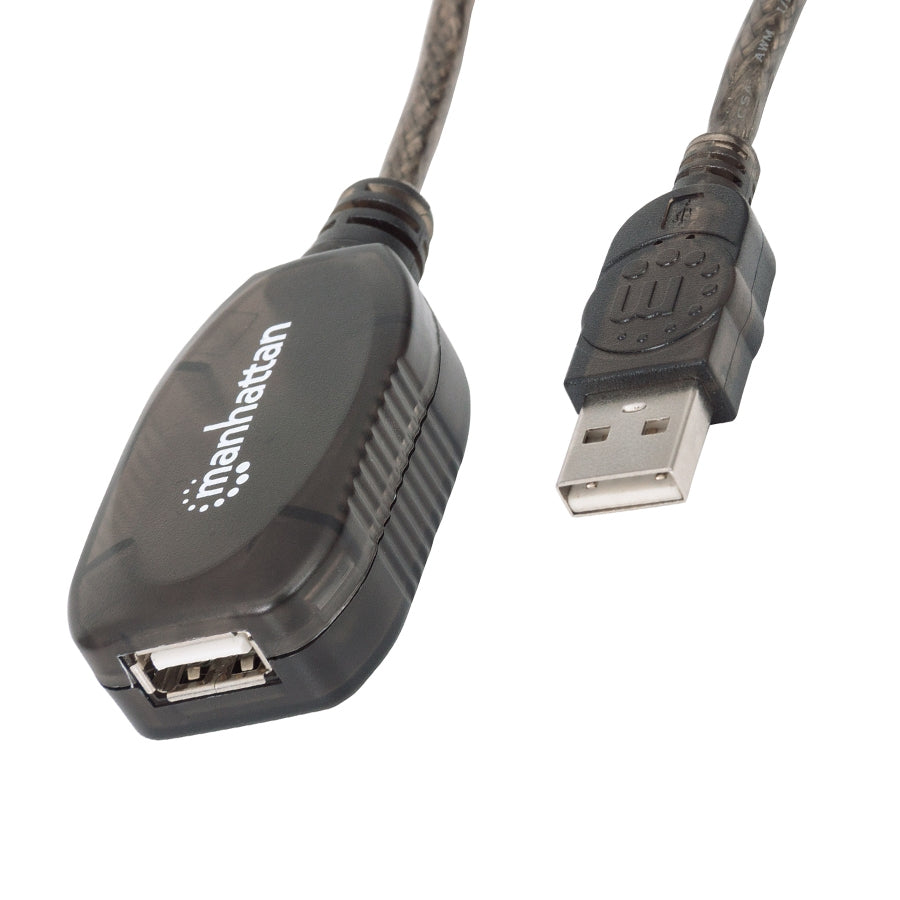 Cable USB Manhattan 150958 Extensión Activa 20M - USB 2.0 480 Mbps