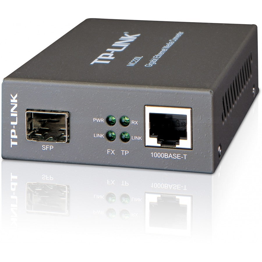 Convertidor de Medios TP-Link MC220L RJ45 a SFP Gigabit - 10km Monomodo Imagen principal del producto