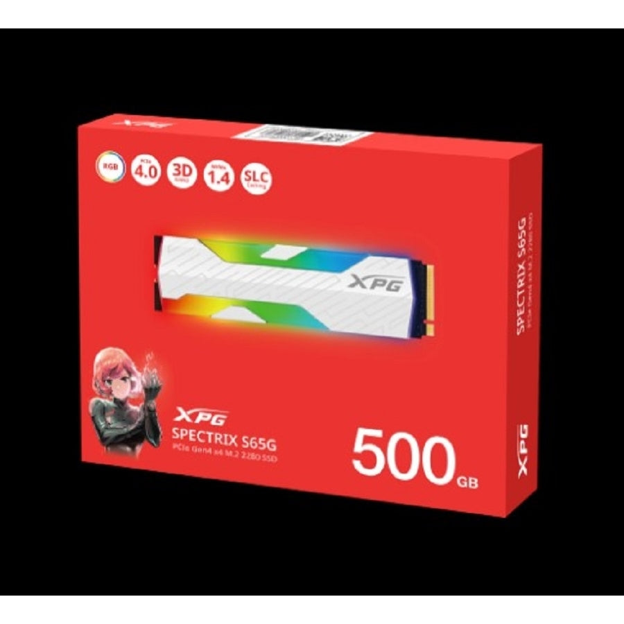 SSD XPG Spectrix S65G 500GB M.2 NVMe PCIe 4.0 - 6000 MB/s Lectura