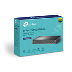 Switch TP-Link TL-SF1008LP 8 Puertos 10/100 Mbps - 4 Puertos POE para Escritorio