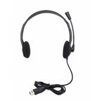 Audífono Diadema Manhattan 179850 - USB, Micrófono Flexible, Acolchado