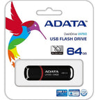 Memoria USB ADATA UV150 64GB - USB 3.2, 100MB/s, Negro