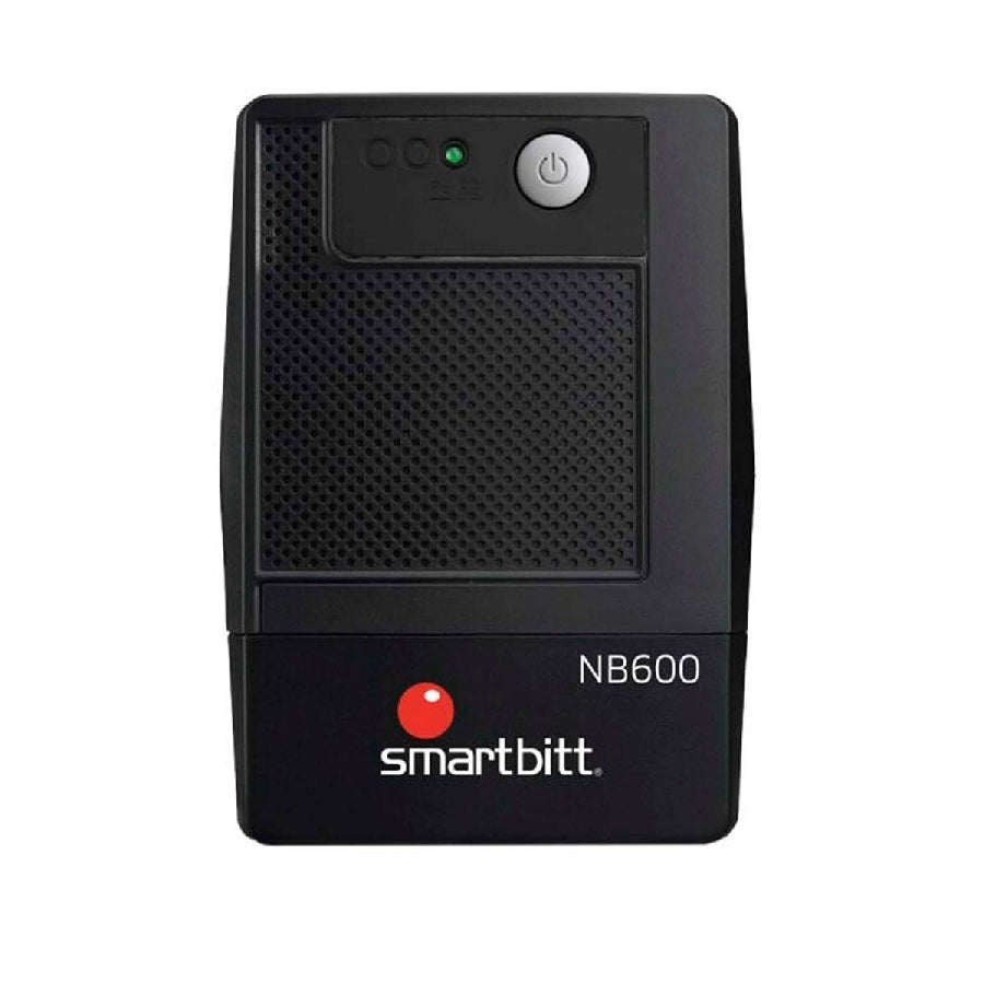 No-Break SMARTBITT SBNB600 600 VA - 4 Contactos, Protección Sobretensión, Negro Imagen principal del producto