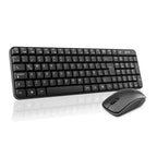 Combo Teclado y Mouse Inalámbrico Ghia GT4000BB - Receptor USB, Negro