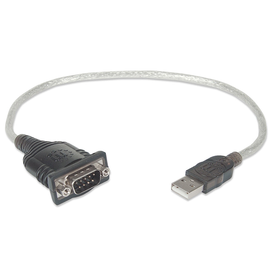 Convertidor Manhattan USB a Serial DB9 - 115 kbps, Cable 45cm Imagen principal del producto
