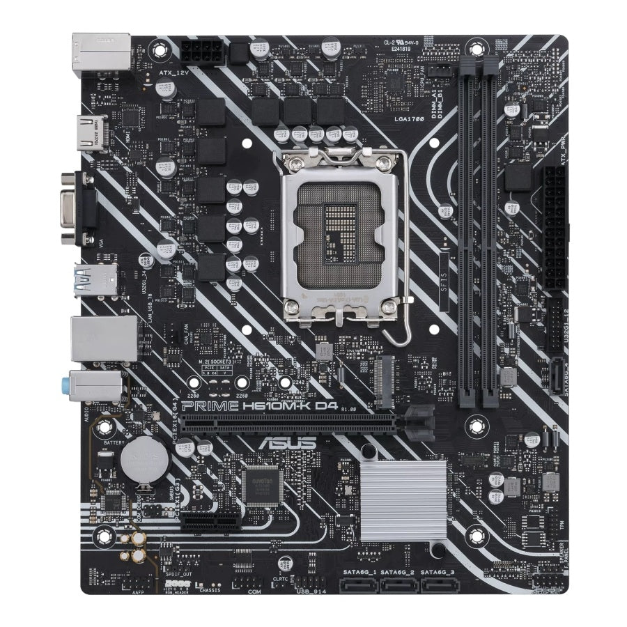 Tarjeta Madre ASUS PRIME H610M-K Socket 1700 - DDR5, M.2, Micro ATX
