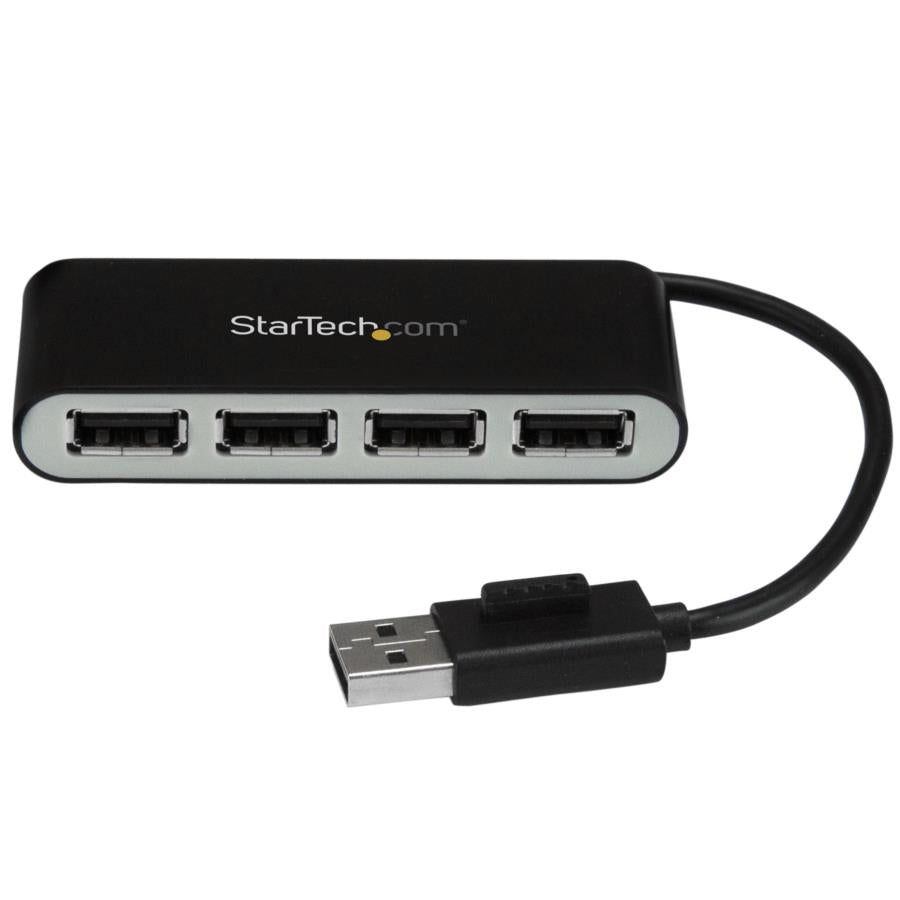 Hub USB 2.0 StarTech 4 Puertos - Concentrador Portátil con Cable Integrado Imagen principal del producto