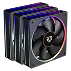 Kit 3 Ventiladores Balam Rush Eolox Bora EXB85 120mm - ARGB PWM, 1600 RPM, 28dB