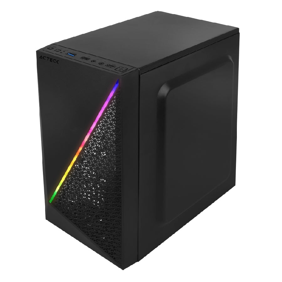 Gabinete Acteck Kioto GC460 Micro Tower - RGB, Fuente 500W, Panel Acrílico