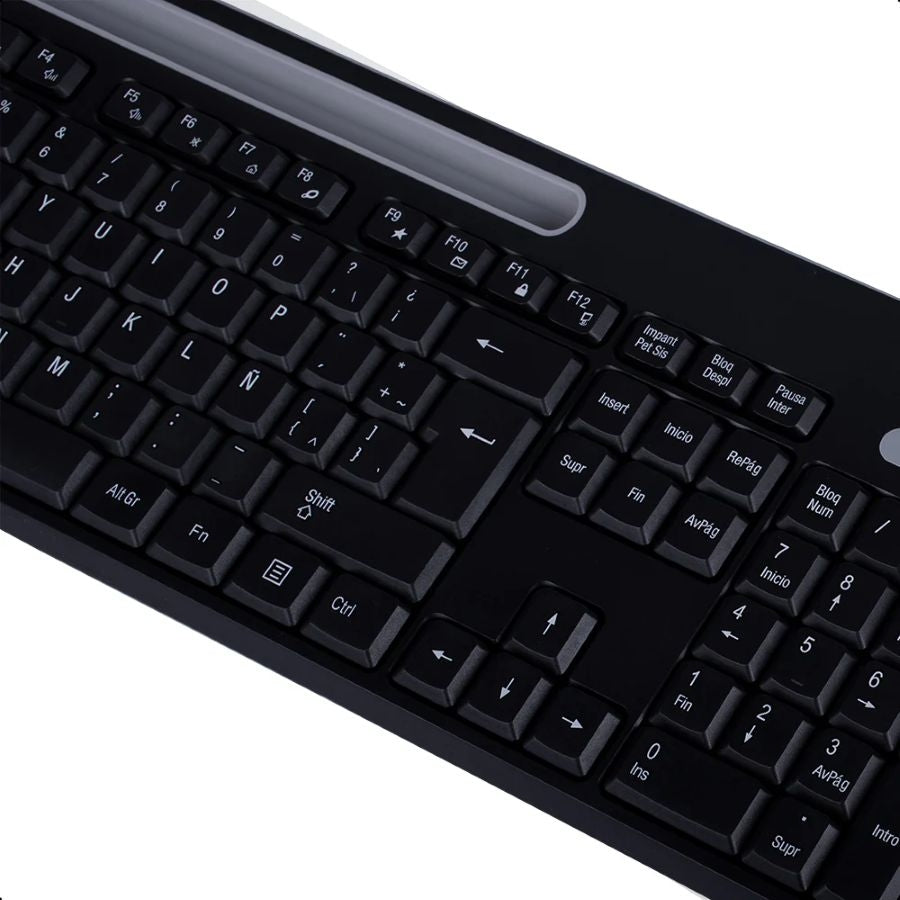 Combo Teclado y Mouse Inalámbrico Tech Zone TZCOMBINA06 - USB Wireless 10m