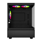 Gabinete Ocelot Gaming Glass EN6 Mini Tower - Cristal Templado, 3 Ventiladores