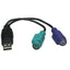 Convertidor USB a PS/2 Manhattan 179027 - Dual para Teclado y Mouse