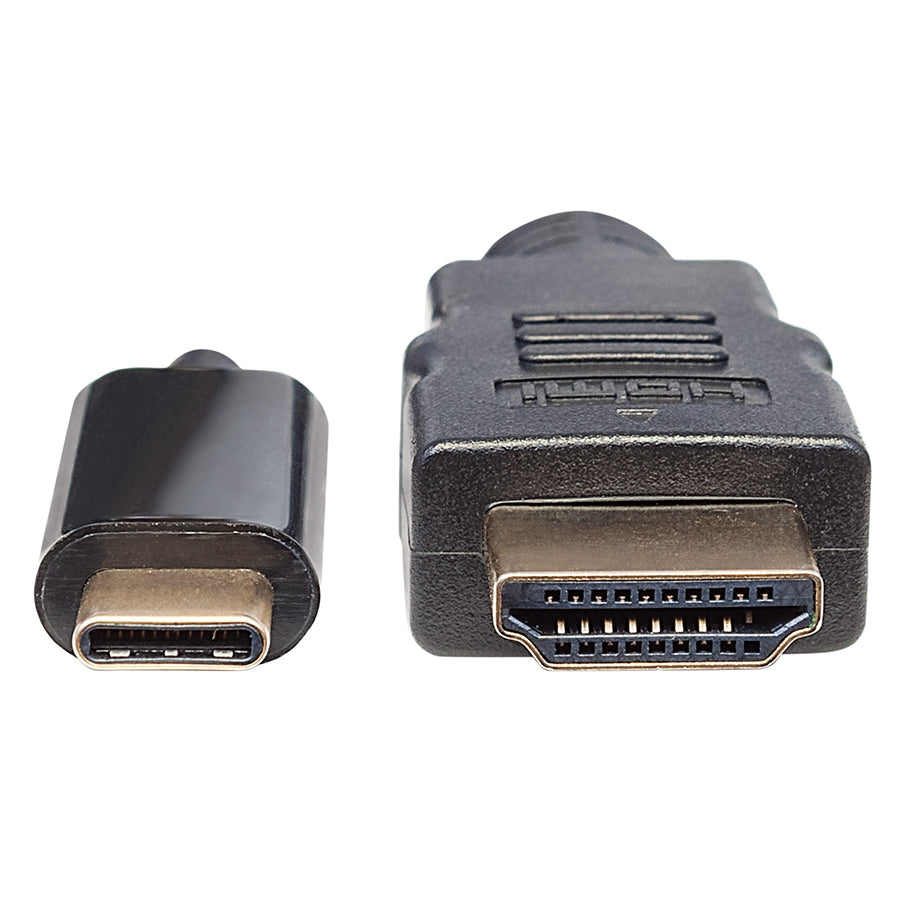 Cable USB-C a HDMI Manhattan 151764 - 2M, 4K@30Hz, Negro