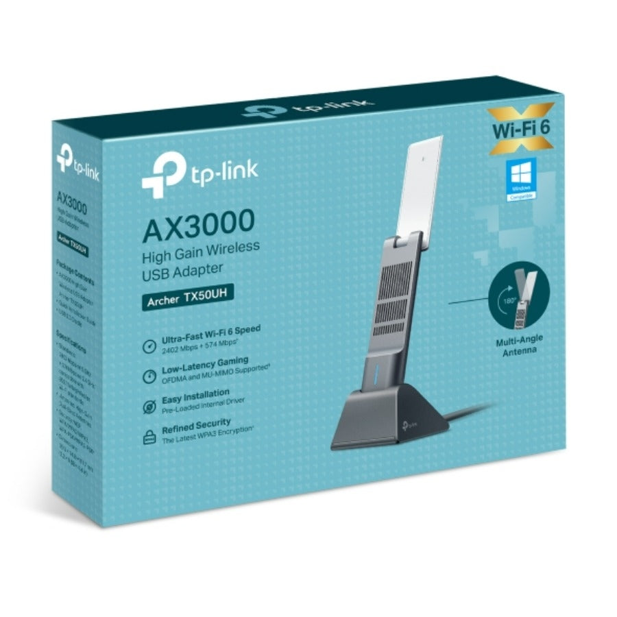 Adaptador TP-Link Archer TX50UH WiFi 6 AX3000 - Doble Banda USB 3.0 Imagen principal del producto