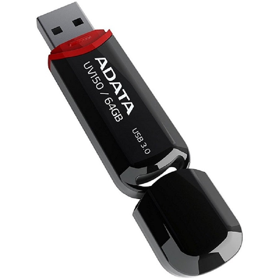 Memoria USB ADATA UV150 64GB - USB 3.2, 100MB/s, Negro
