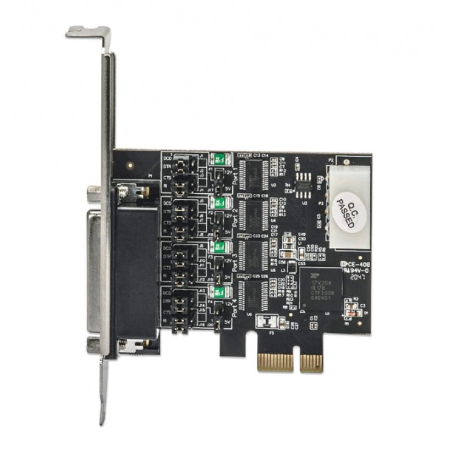 Tarjeta PCI Express Manhattan 153584 - 4 Puertos Serial RS232 Alta Velocidad