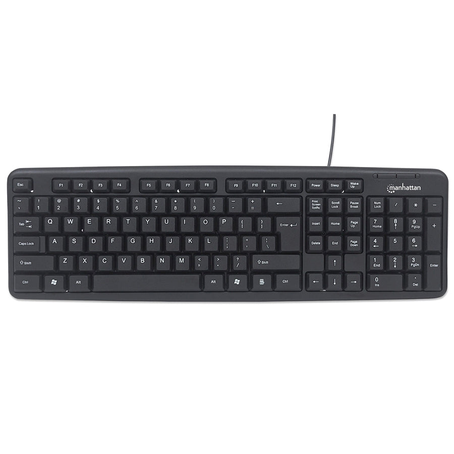 Combo Teclado y Mouse óptico USB Manhattan 178464 - Cableado, 1000 DPI Imagen secundaria del producto