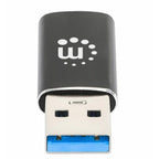 Adaptador USB Manhattan 153980 USB-C a USB-A 3.2 Gen 2 - Transferencia Rápida