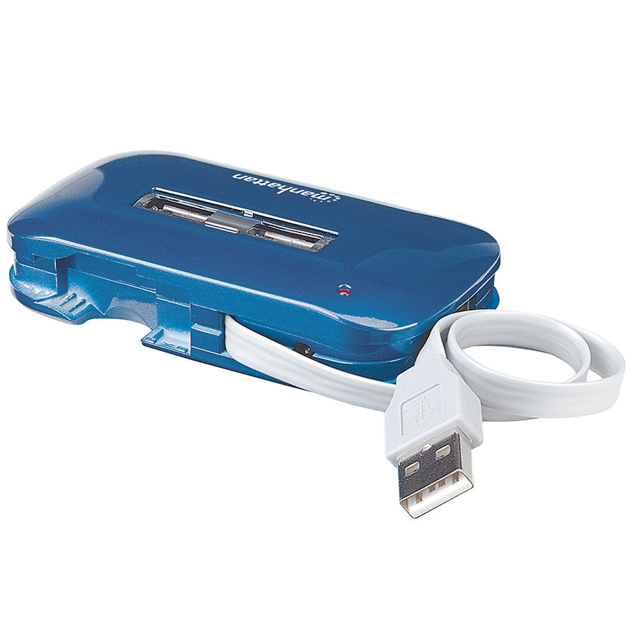 Hub USB Manhattan 161039 7 Puertos USB 2.0 - Alta velocidad 480 Mbps con fuente Imagen principal del producto