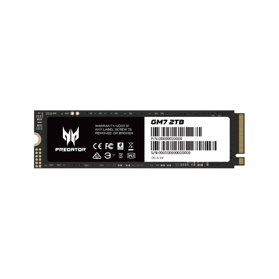 SSD Predator GM7 2TB M.2 NVMe PCIe 4.0 - 7200 MB/s Lectura
