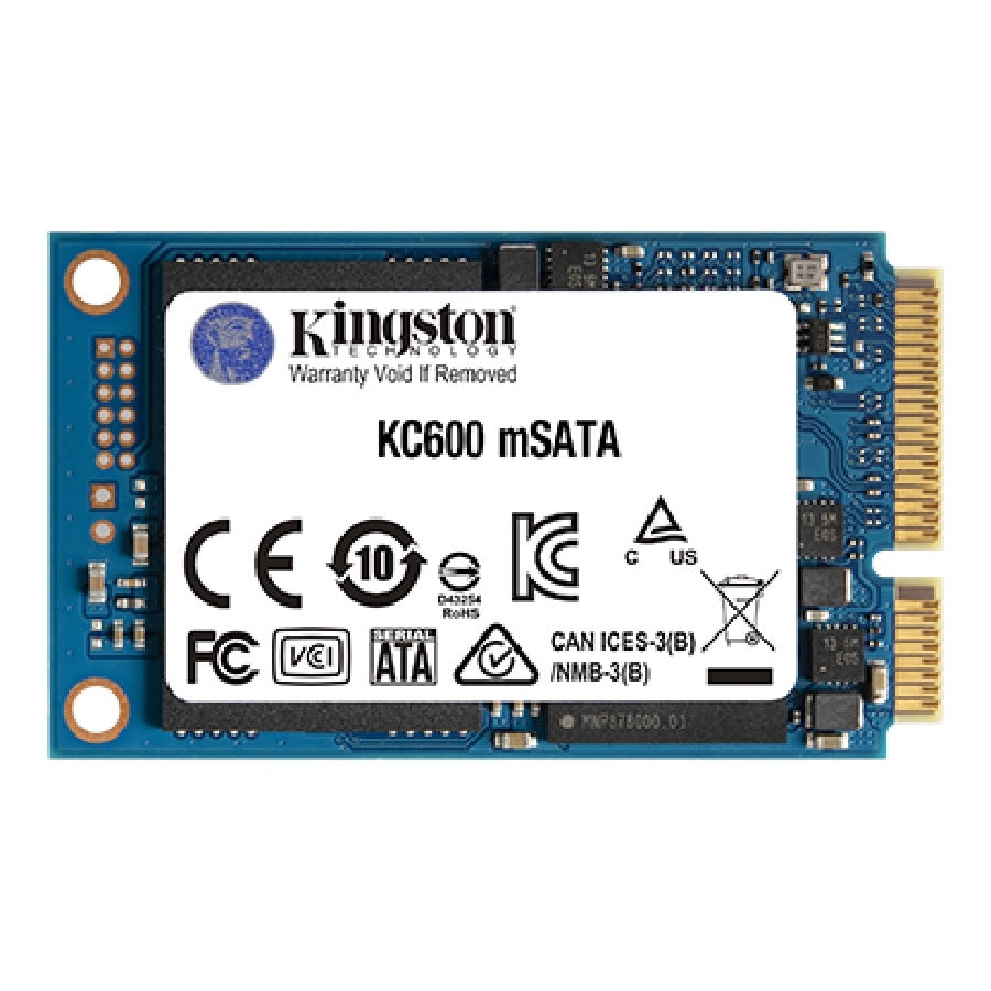 SSD Kingston SKC600 512GB mSATA - 550MB/s lectura, SATA III