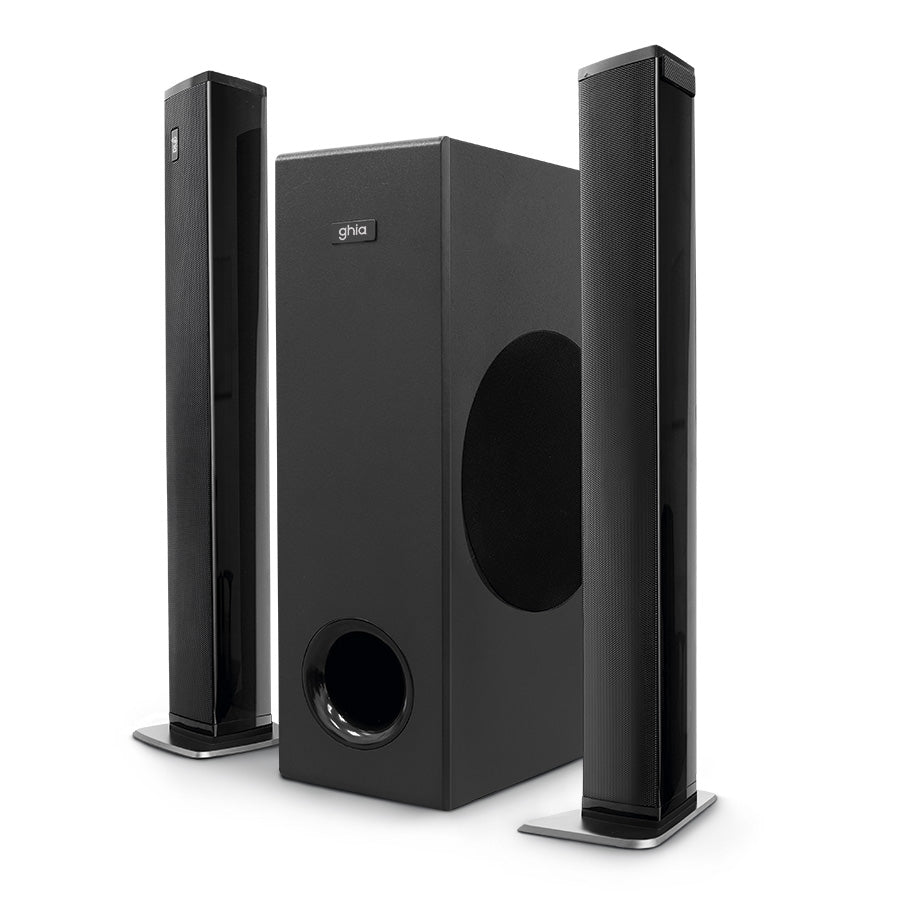 Barra de Sonido Ghia GSB-014 2.1 Canales - Bluetooth, USB, HDMI ARC, 100W
