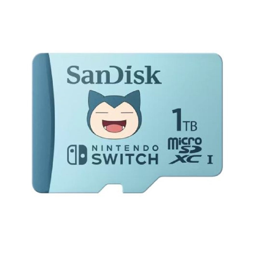 Memoria SanDisk microSDXC 1TB Pokémon Snorlax - 100MB/s, U3, V30