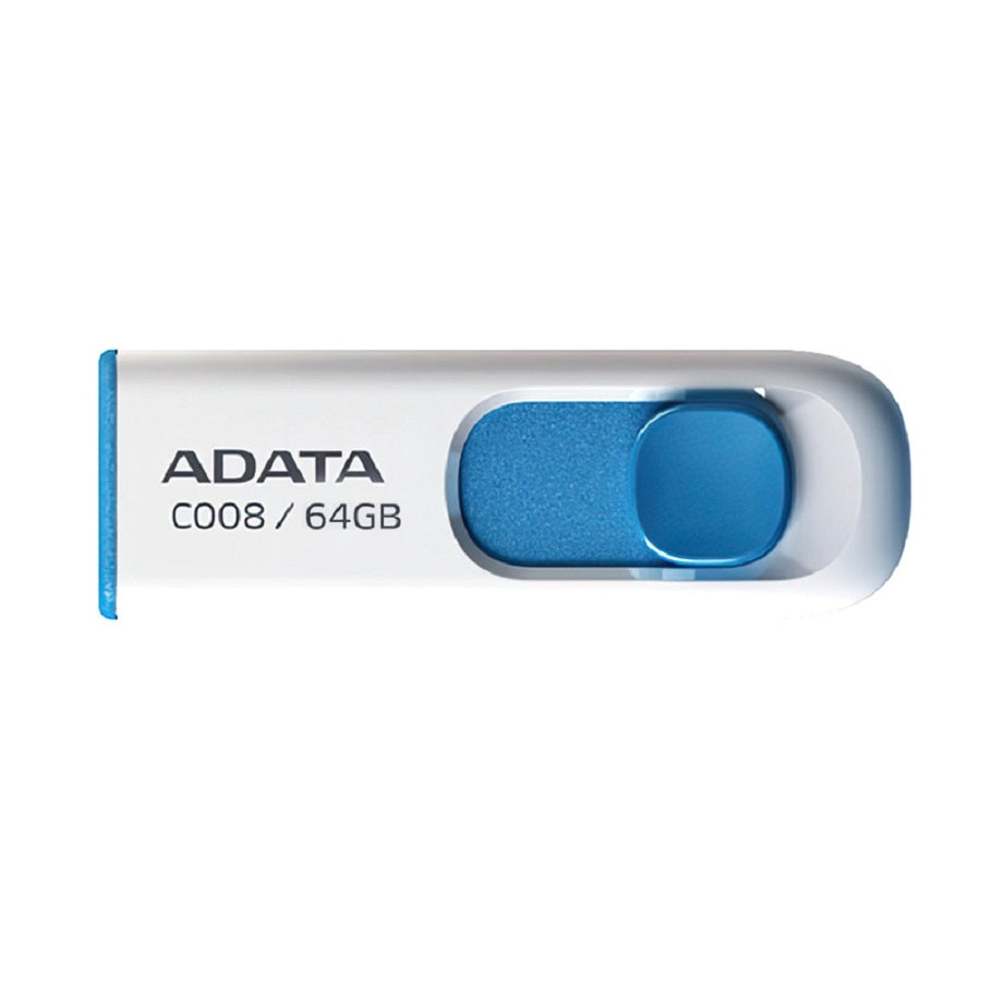 Memoria USB ADATA C008 64GB USB 2.0 - Retráctil, Portátil y Segura Imagen secundaria del producto