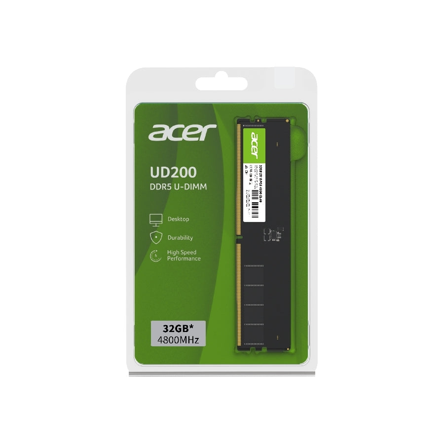 Memoria RAM ACER UD200 32GB DDR5 4800MHz - Para PC Escritorio Imagen secundaria del producto