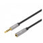Cable de Audio Estéreo Manhattan 356046 - Extensión 3.5mm 3M Aluminio