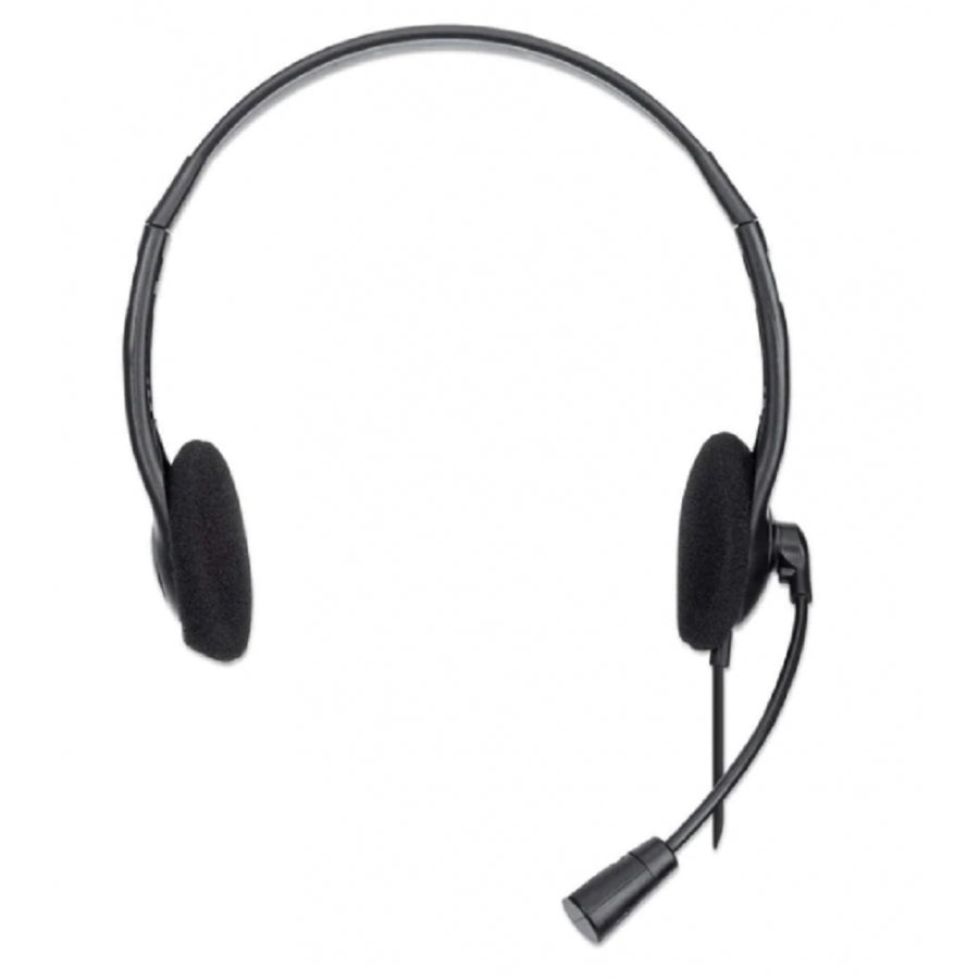 Audífono Diadema Manhattan 179850 - USB, Micrófono Flexible, Acolchado