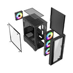 Gabinete Gamer Balam Rush Nitrox Edge Pro - Mini Torre, Cristal Templado, ARGB