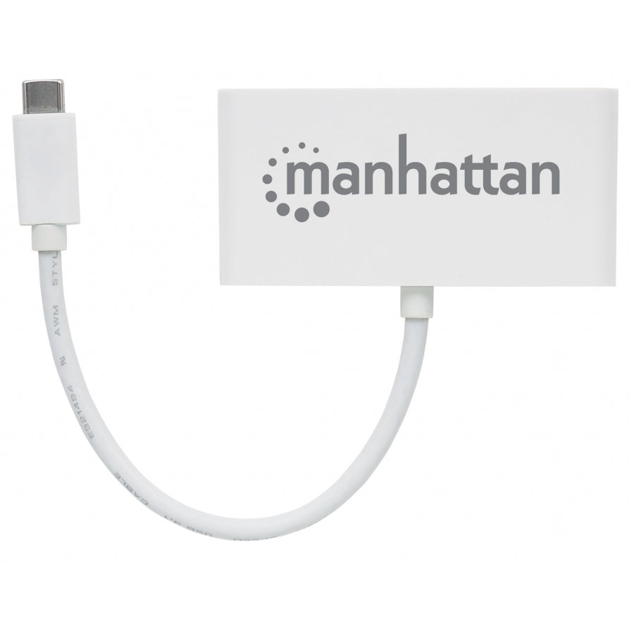 Hub USB Manhattan 163552 - 3 Puertos Type-A + 1 Type-C, 5Gbps, Carga Rápida Imagen secundaria del producto