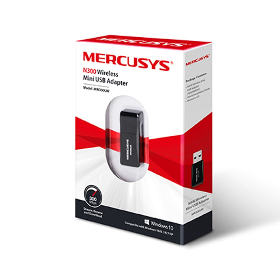 Adaptador USB TP-Link Mercusys MW300UM - WiFi 300 Mbps Tamaño Mini Imagen principal del producto