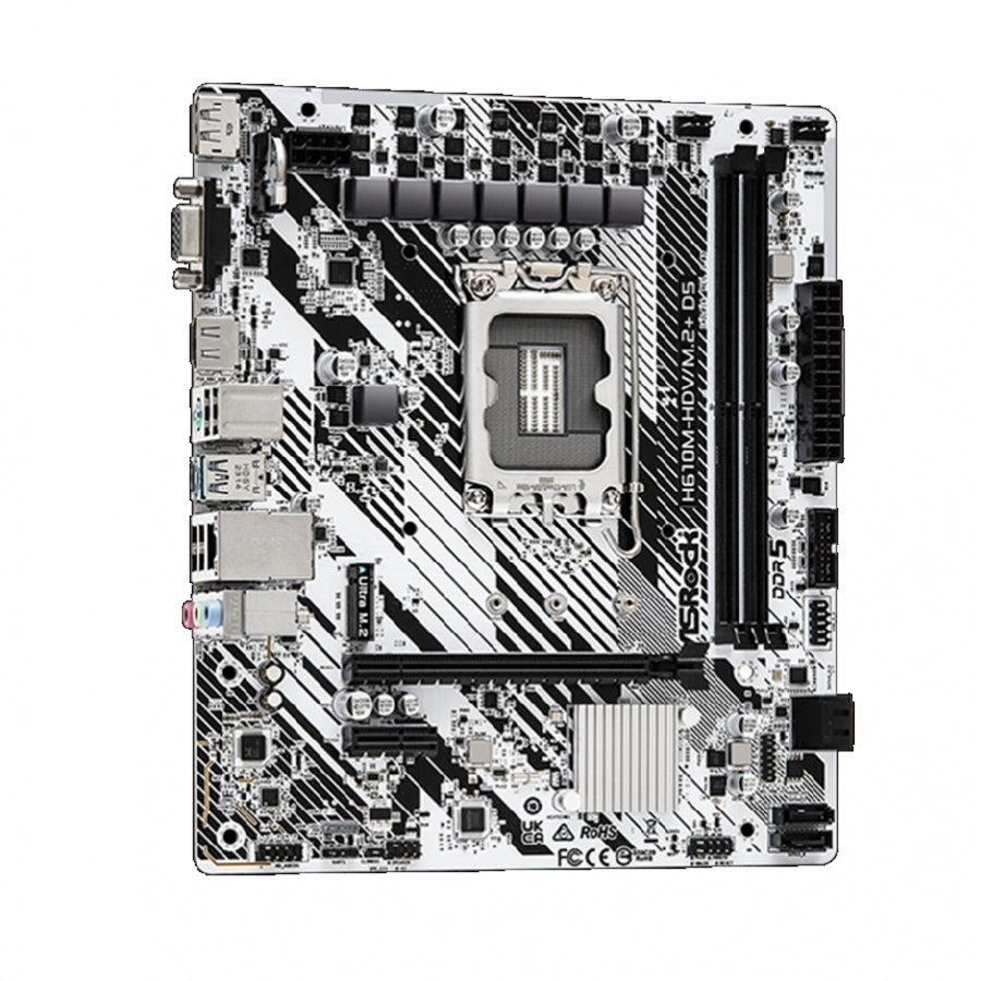 Tarjeta Madre ASRock H610M-HDV/M.2+ D5 Socket 1700 - DDR5, PCIe 4.0