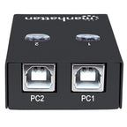 Multiplexor USB Manhattan 162005 - Comparte 1 Dispositivo en 2 PC
