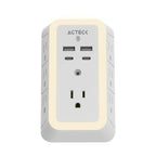 Cargador de Pared Acteck Energon Lumina CP515 11 en 1 - 7 Tomacorrientes, USB y Tipo C