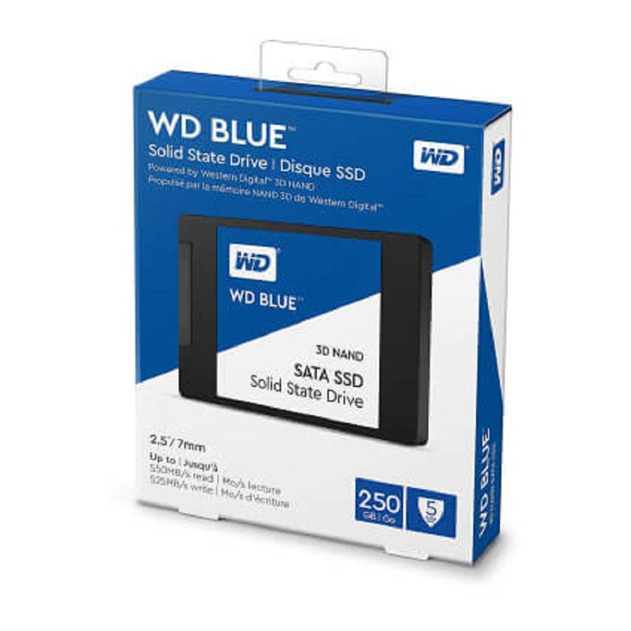 SSD WD Blue 250GB 2.5" SATA3 - 555MB/s lectura, 3D NAND Imagen secundaria del producto