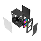 Gabinete Acteck Doom Ultra Mesh GI750M - Mini Torre, Cristal Templado, Fuente 500W