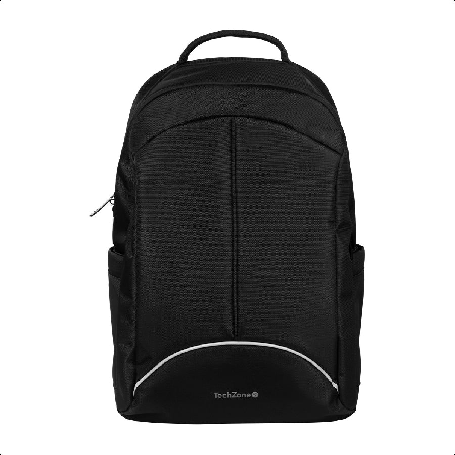 Mochila Tech Zone Sport TZBTS10BLK para Laptop 15.6" - Nylon 1680D, Compartimentos Acolchados Imagen principal del producto