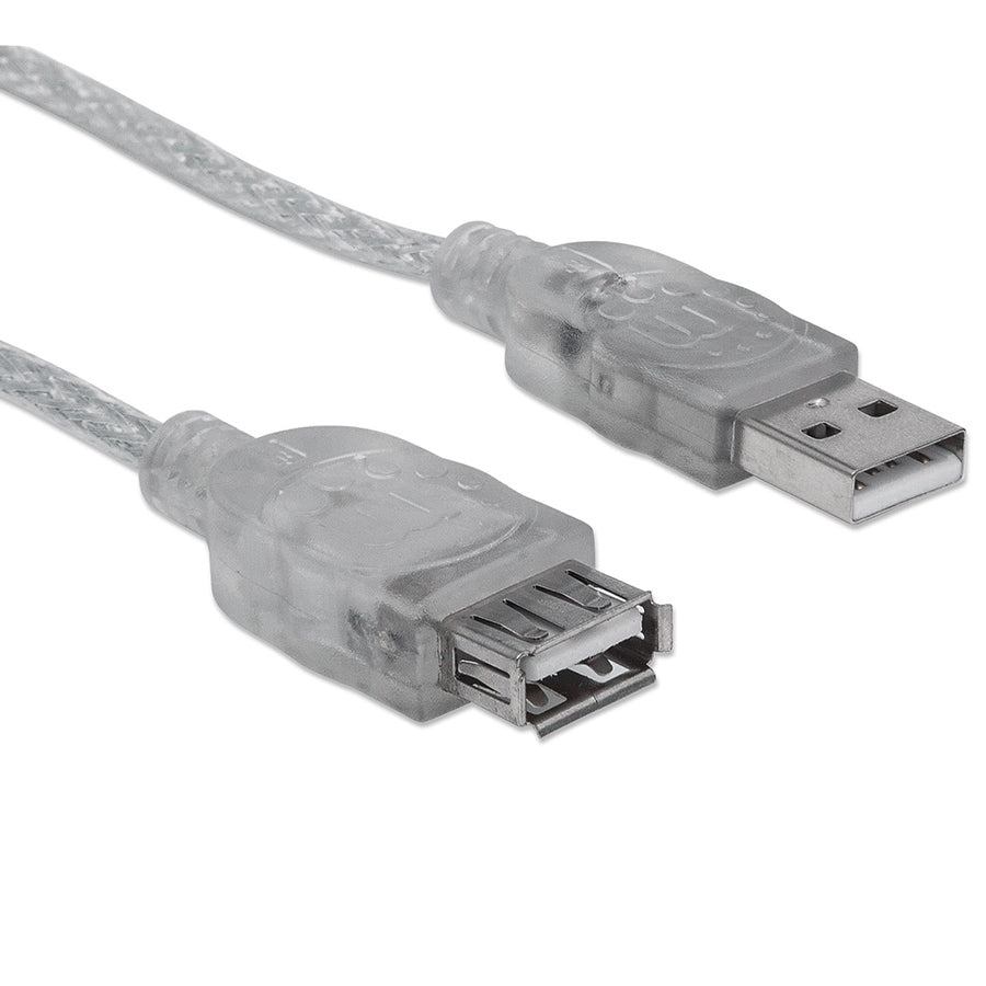 Cable USB Manhattan 340502 Extension 4.5M - USB 2.0 Alta Velocidad
