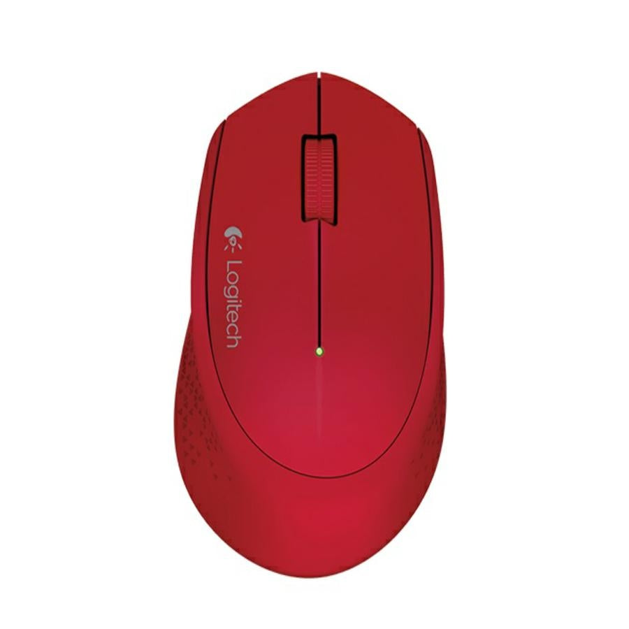 Mouse Logitech M280 Óptico Inalámbrico - 1000 DPI, Rojo, 18 Meses de Batería