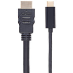 Cable USB-C a HDMI Manhattan 151764 - 2M, 4K@30Hz, Negro