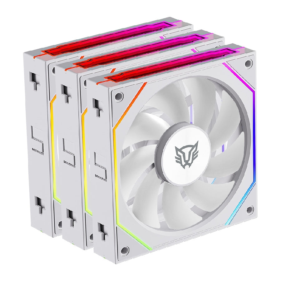 Kit 3 Ventiladores Balam Rush Eolox Link EXL95 120mm RGB - Control PWM y Daisy-Chain Imagen principal del producto