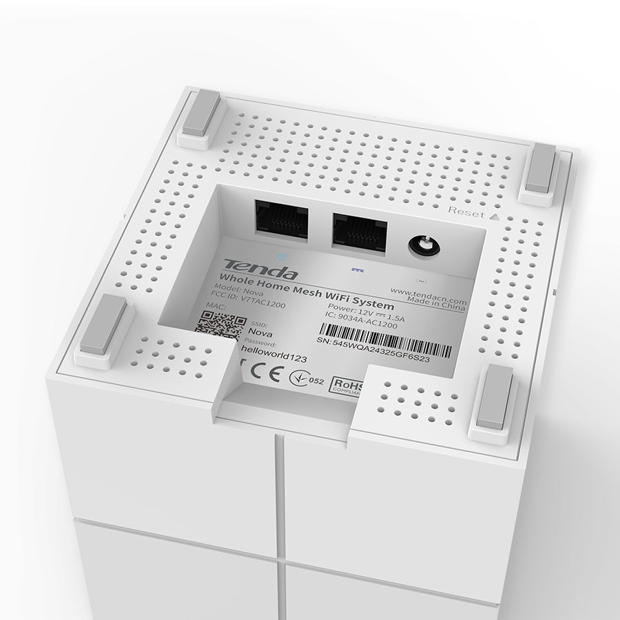 Router Tenda MW6 2-Pack Mesh WiFi - Cobertura 350m² Dual Band