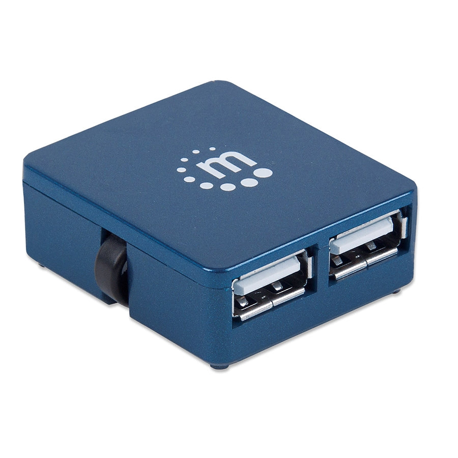Hub USB Manhattan 160605 - 4 Puertos USB 2.0 Alta Velocidad
